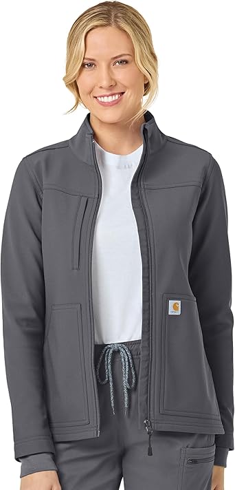 34% off: Carhartt Scrubs C81023 Women's Rugged Flex® Modern Fit Bonded Fleece Ja