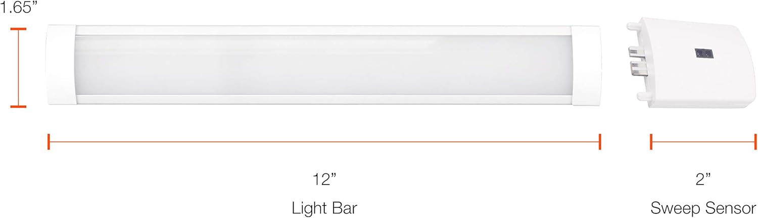 Sylvania TruWave Natural Series 3-Way Selectable 12" LED Under Cabinet Light Starter Kit, Soft / Cool / Daylight, Hardwire - 1 Pack