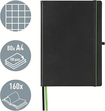 Leitz 44710095 Complete notebook (A4 checkered) black