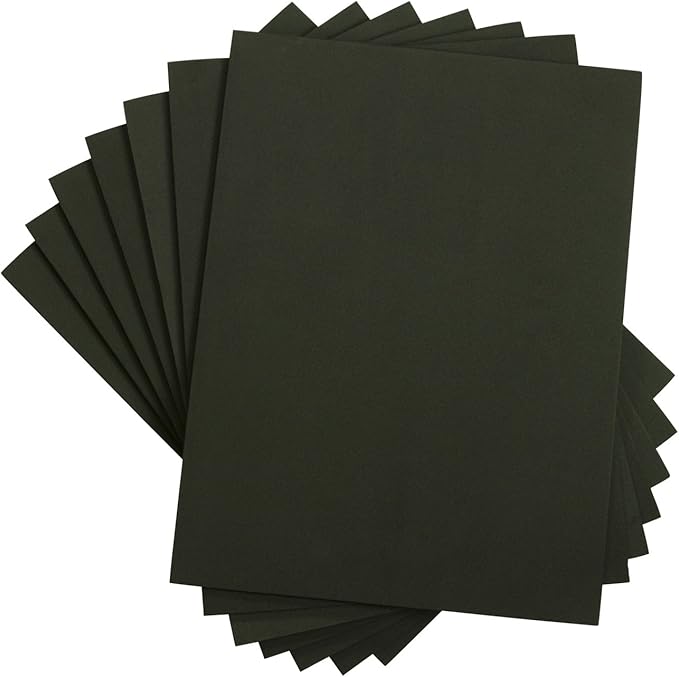 Houseables Crafts Foam Sheets, Art Supplies, EVA, 6mm Thick, Black, 9 X