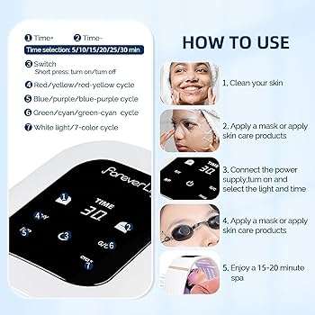 Amazon.com : foreverLily Face Skincare Machine, 7 Colors Facial Amazon.com : foreverLily Face Skincare Machine, 7 Colors Facial