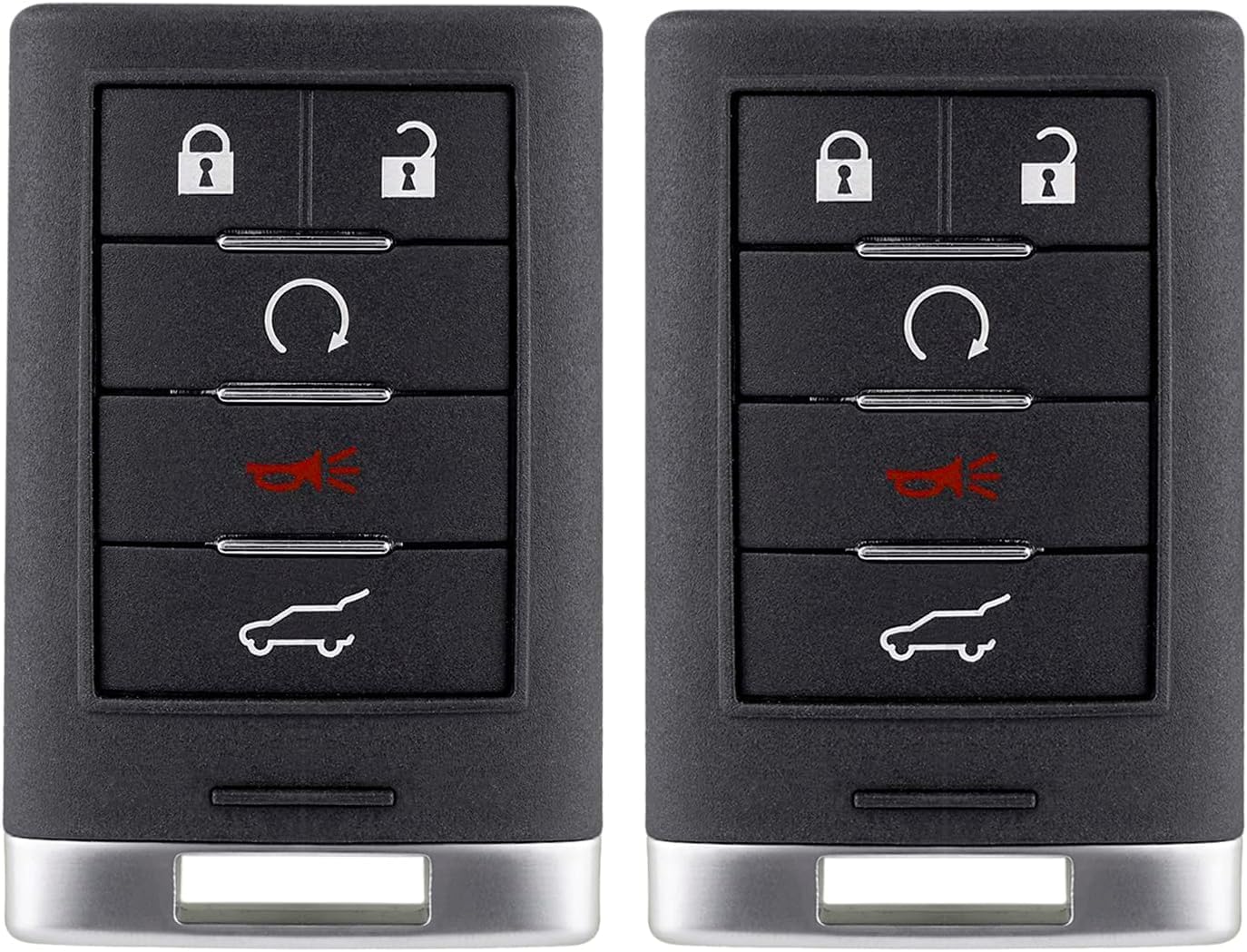 Key Fob Remote Replacement Fits for 2010 - 2015 Cadillac SRX 2013 2014 Cadillac XTS ATS 2014 2015 Cadillac ELR Keyless Entry Remote NBG009768T (Pack of 2)