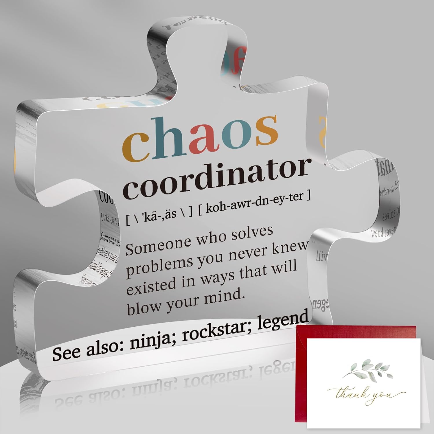 Thank You Decor Gifts for Women, Nurse, Her, Chaos Coordinator Gifts for Boss, Coworker, Manager, Office, Administrative Professional Day Gifts, Office Staff Appreciation Birthday Gifts