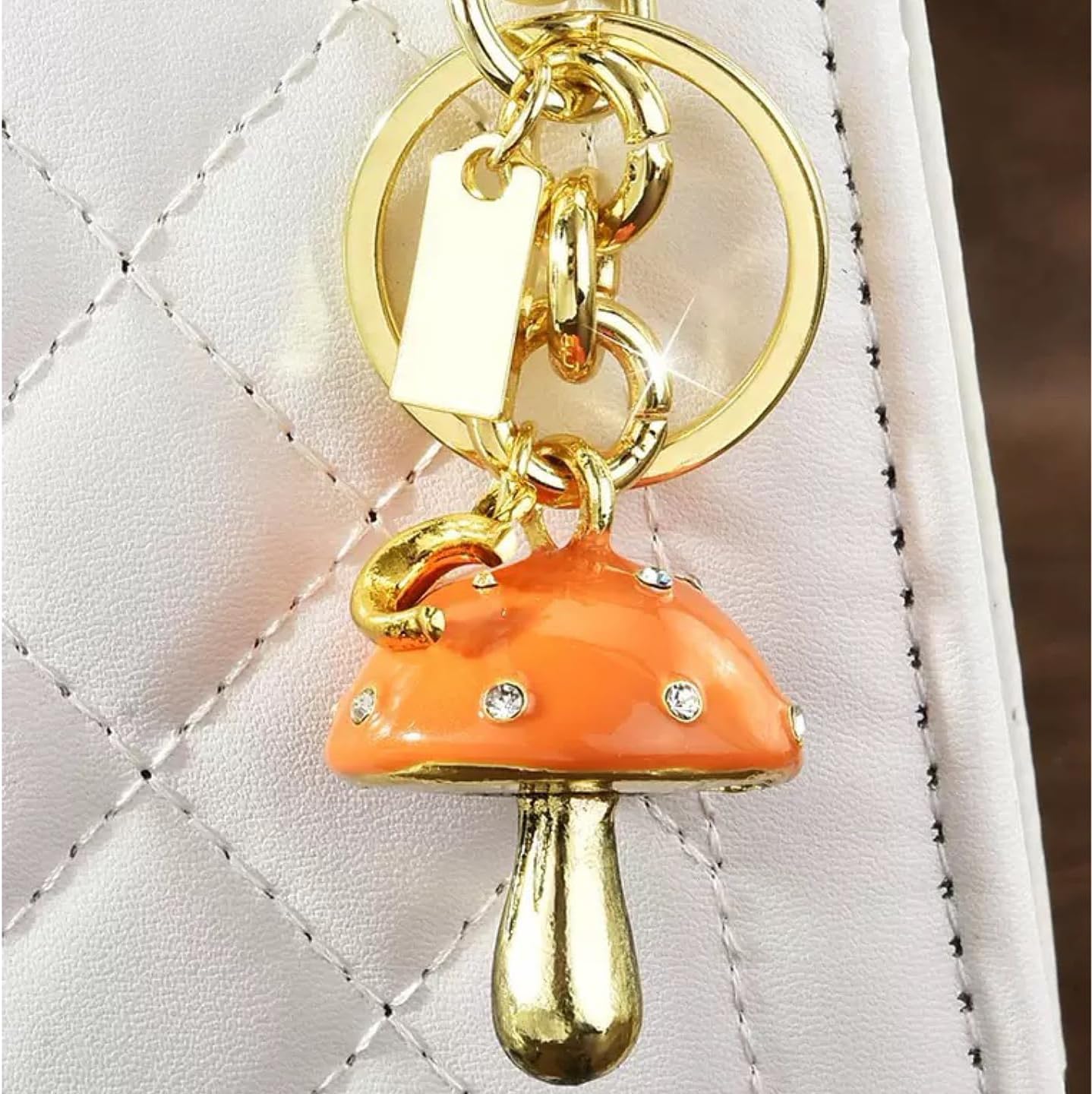 Charm mushroom keychain Cute Handbag Accessories Personalized Bag Charm Accessories Gift for Womens - Image 5
