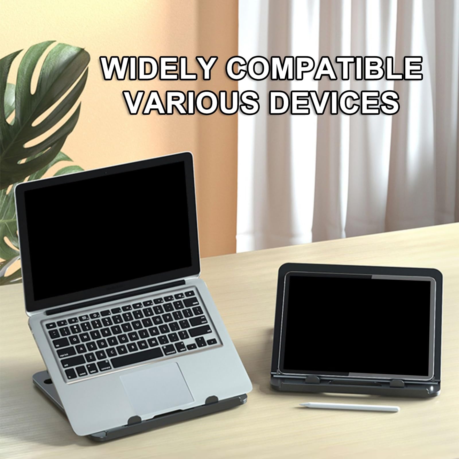 Supporto per Tablet da Tavolo. Design Ergonomico. Altezza Regolabile su 8 Livelli. Facile da Trasportare. Compatibile con Laptop da 11-17 pollici