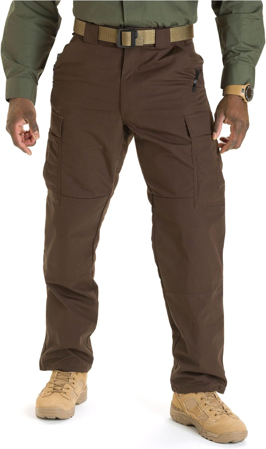 5.11 Tactical Pants for Men, TDU Ripstop Cargo Work Pant for Police, Operator, & Patrol, Style 74003ABR