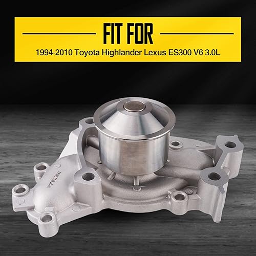 Miniatura 5 de Kit de bomba de agua con correa dentada de repuesto para 2004-2006 ES330RX330, 2002-2006 Camry V6 3.0L, 2002-2006 Highlander V6 3.0L, 2004-2008