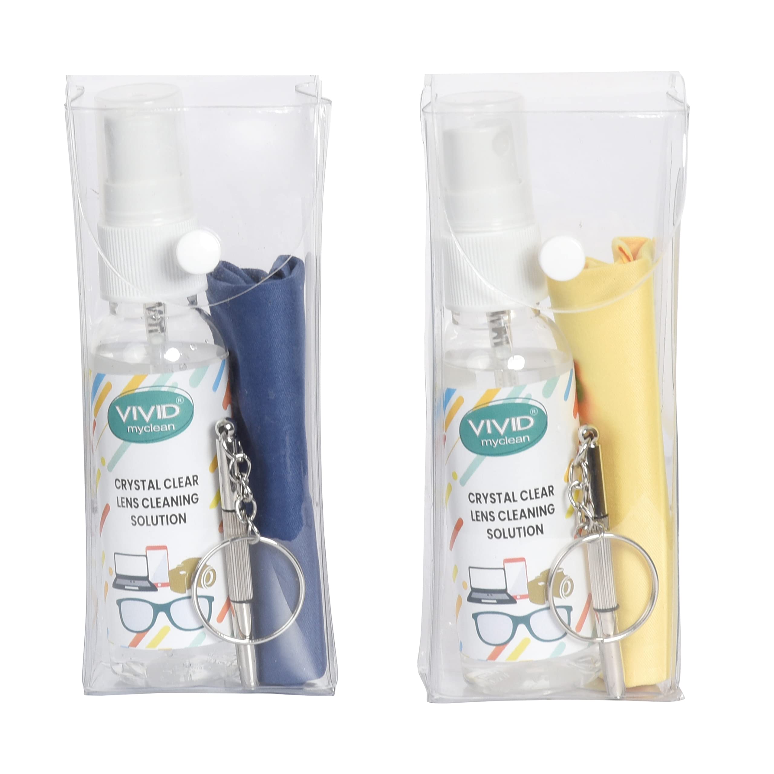 VividVision® Combo of 2 PRODUCTS- 50ML spray-contains NO Detergent, NO foam, cleaning cloth, Screw Driver-Cleans Any Lens or Screen(Spectacles,Mobile,Laptop) Eyeglass Repair kit - Pack of 2 items (SQUARE) (B0DCVSS8JN) Amazon Price History, Amazon Price Tracker