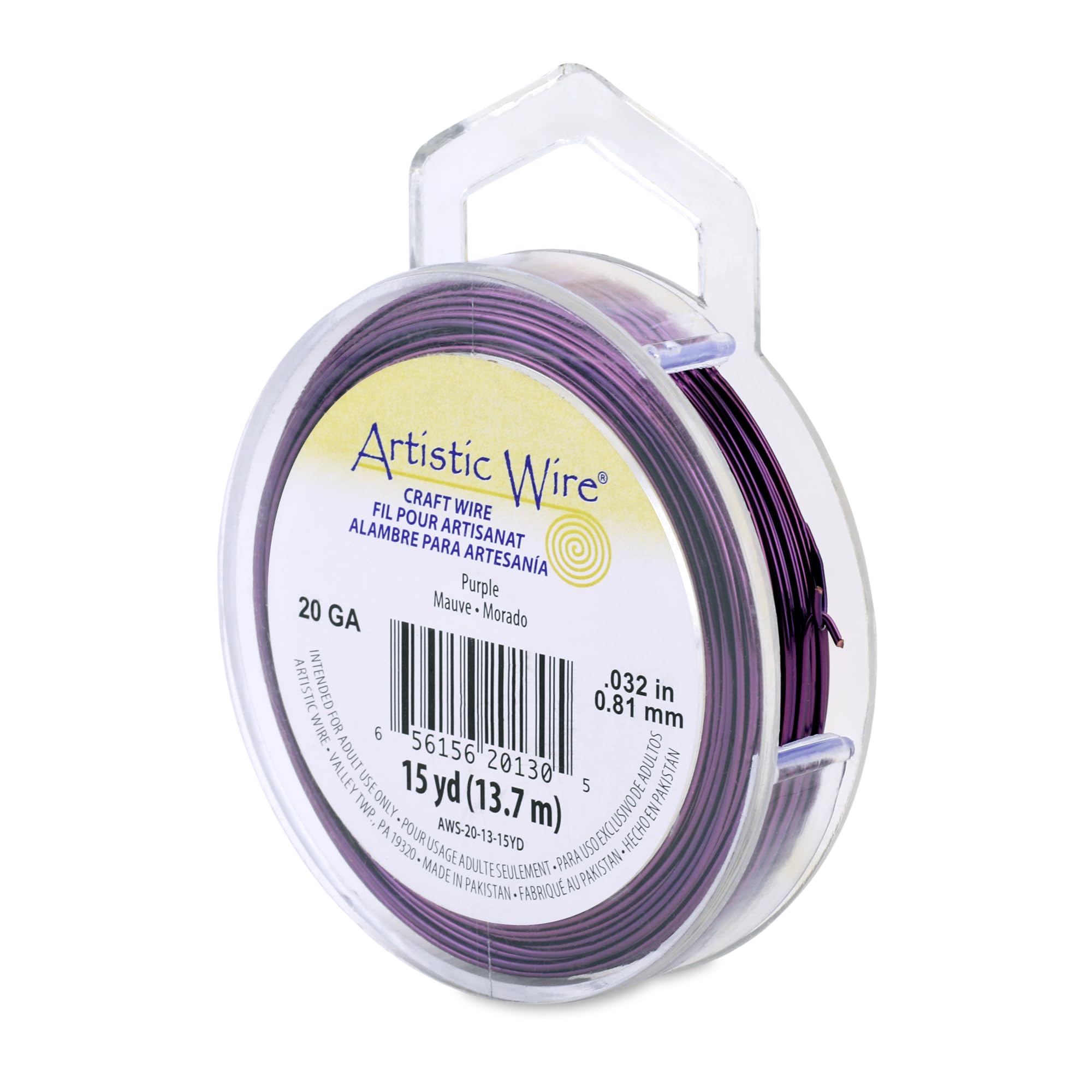 Artistic Wire Purple Beadalon 15-Yards Artistic 20-Gauge Wire,