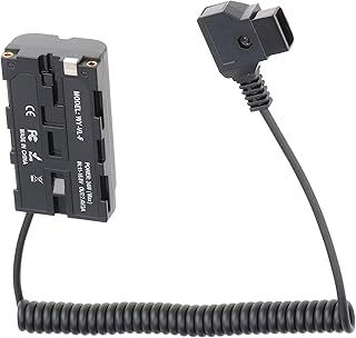 Foto4easy D-tap Connector to NP-F Dummy Battery Adapter for Camcorder,Camera Monitor,Video LED Light,Wireless Transmitter,Z Cam Cinema Camera
