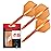 Target Darts K Flex Integrated Dart Flights and Shafts, No.6 Orange (Medium) | Pack of 3 K-Flex - No6, Kflex All in One Moulded Dart Flight & Stem | Professional Dart Accessories