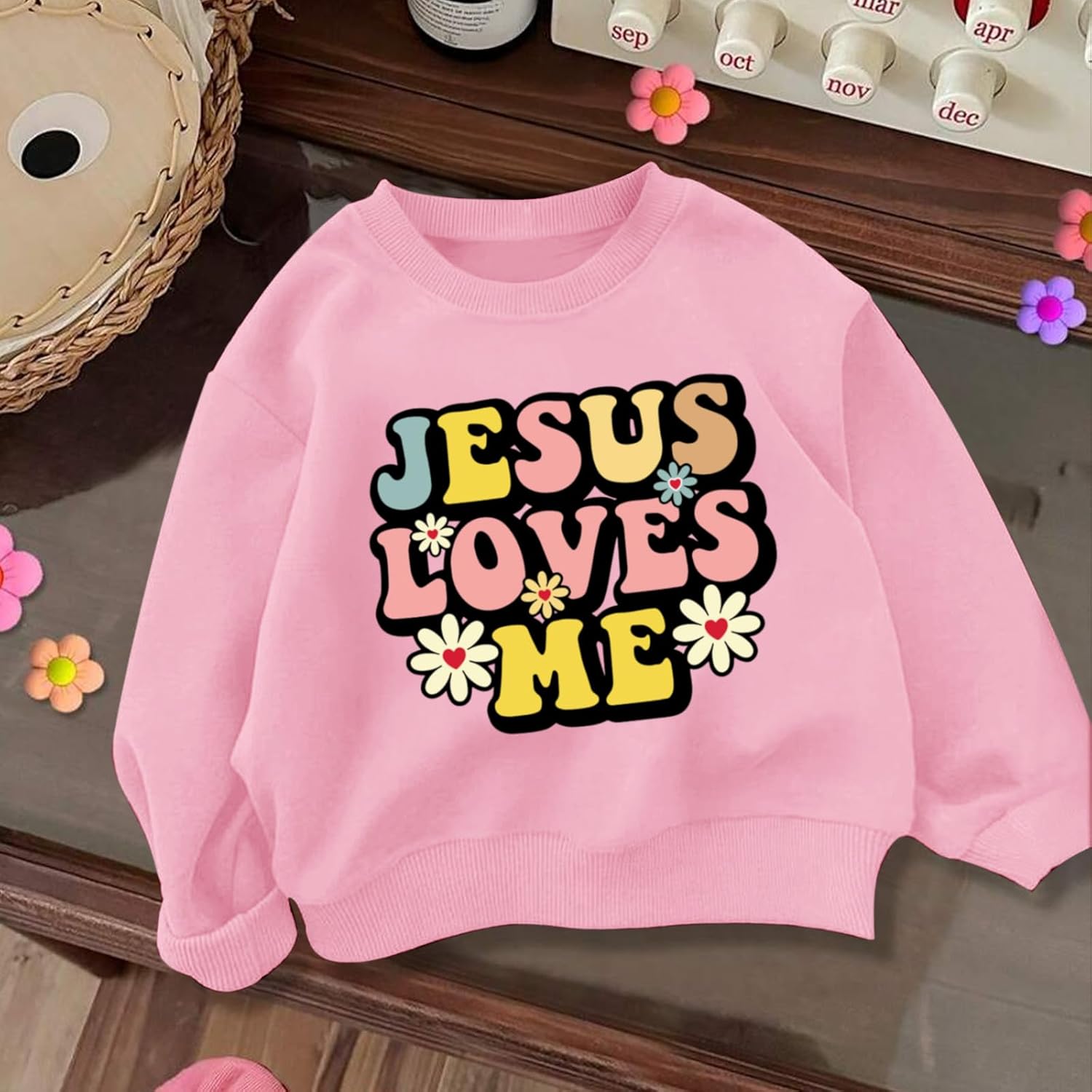 Girl's Christian Graphic Sweatshirt Jesus Hoodies for Kids Faith Cute Shirts Religious Bible Verse Pullover Tops - Image 6