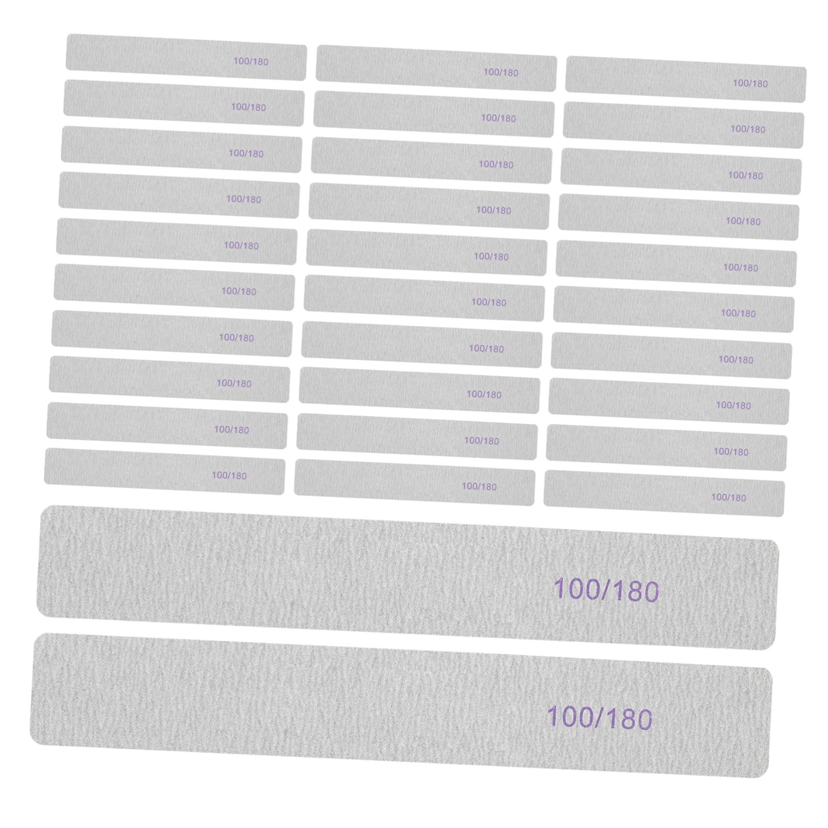 50 Pezzi Unghie Doppia Faccia Grana Flessibili per Manicure Donna Strumenti per Unghie Gel e Acrilico Limette Riutilizzabili