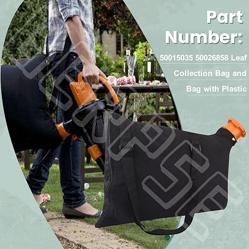 Miniatura 3 de 50026858 WGBAG500 Bolsa de recolección de hojas compatible con aspirador Worx WG505, WG509, WG500, WG501, WG502