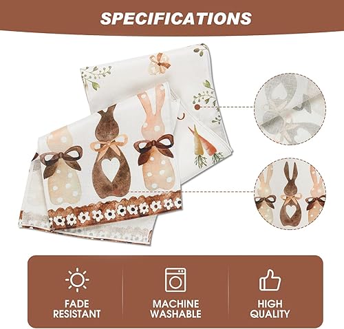 Miniatura 2 de Netnology Camino de mesa de Navidad a cuadros negros y verdes de 72 pulgadas de largo, temporada de invierno, Navidad, vacaciones, estilo granja,