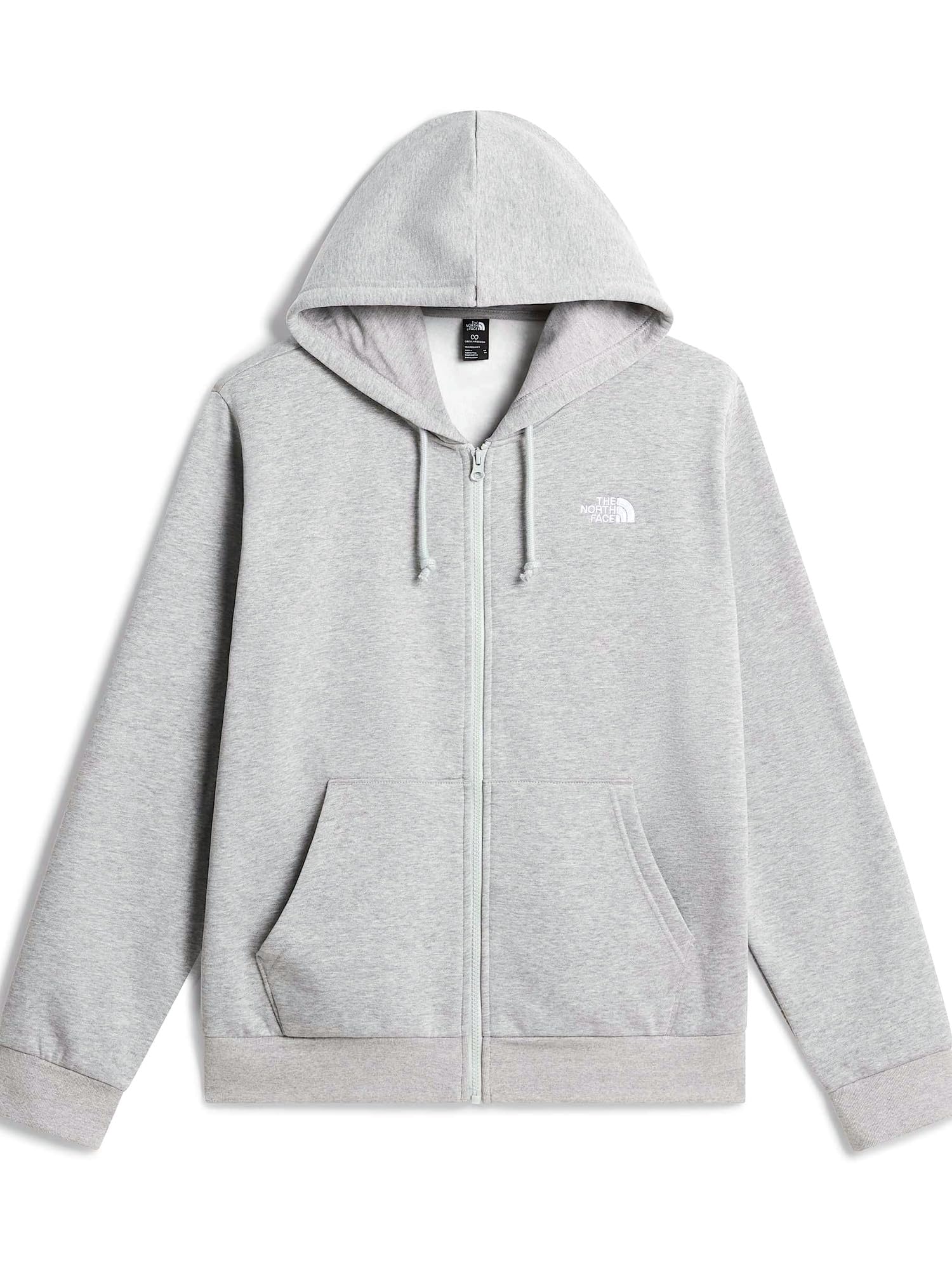 THE NORTH FACE Men's Evolution Simple Dome Full Zip Hoodie | 2 Piece Hood With Adjustable Drawcord, Classic Logo