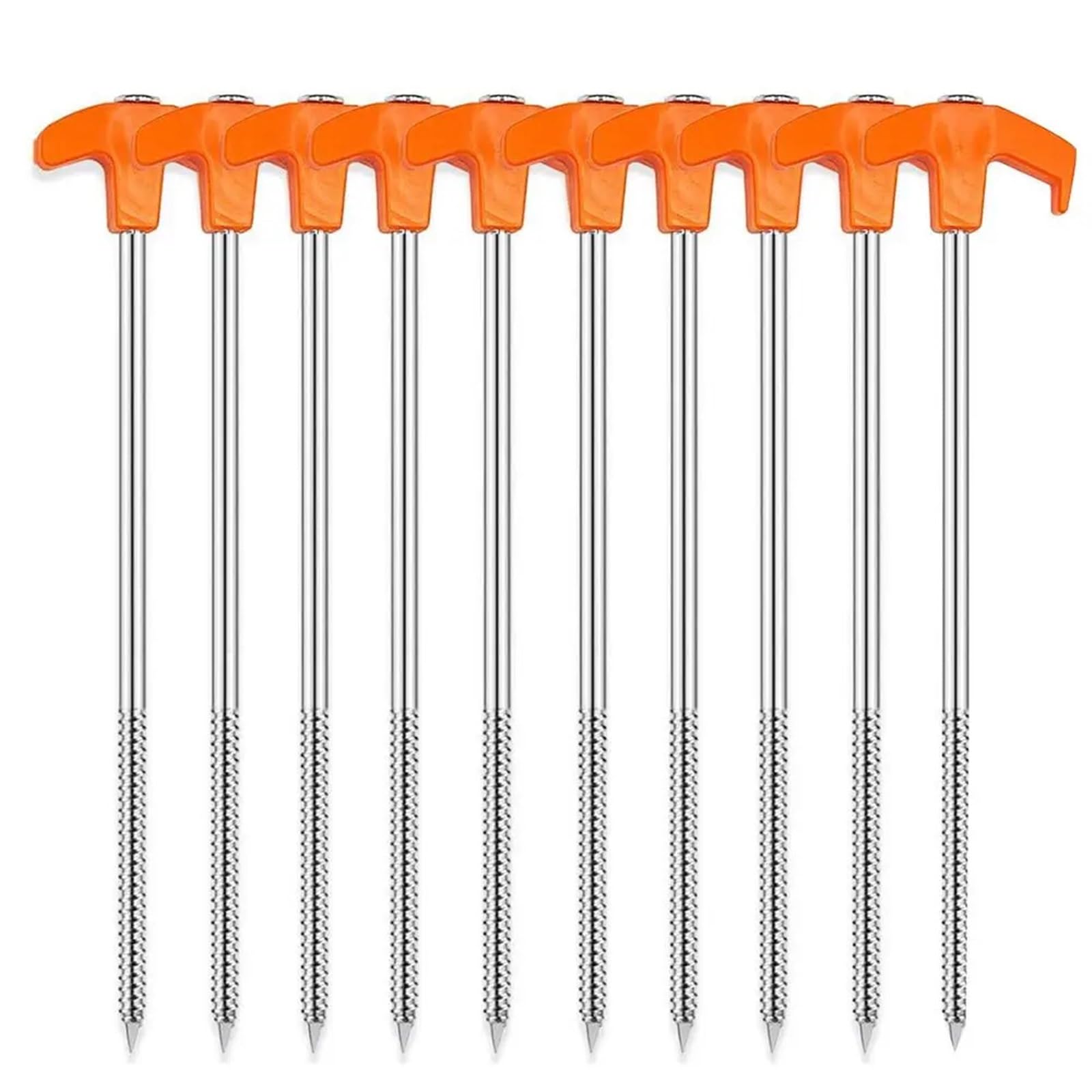Piquets De Tente Piquets de Tente en métal Robustes, piquets de Tente à Clous for Sol de Camping en Plein air, auvent de Mariage pour Le Camping Et L'ExtéRieur(7x300mm)
