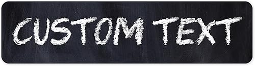 Miniatura 126 de Letrero Personalizado, Letrero de Calle Personalizado, 11 Colores de Fuente, 13 Estilos de Fuente, 4 Opciones de Agujeros, 22 Tamaños, 6x24 Madera