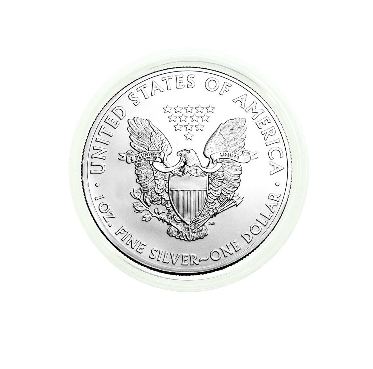 2021 American Silver Eagle .999 Fine Silver in Direct Fit Air Tite with our Certificate of Authenticity Dollar Uncirculated US Mint