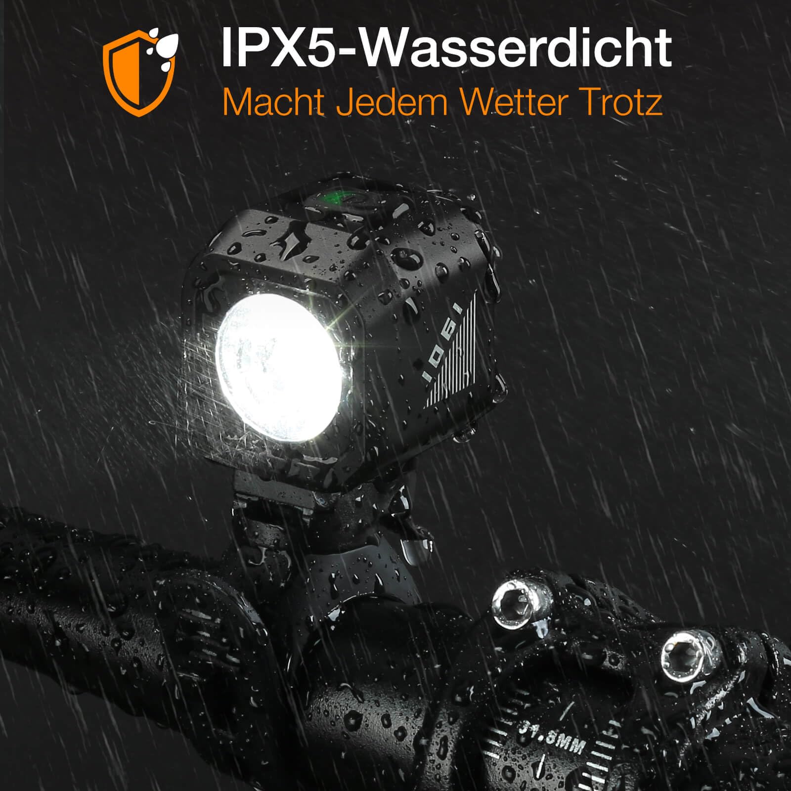 Tavaler Éclairage de vélo avant USB-C rechargeable | Lampe de vélo avant avec batterie | Étanche IPX5 Éclairage de vélo avant LED | Éclairage avant de vélo pour vélo de course, vélo électrique, VTT