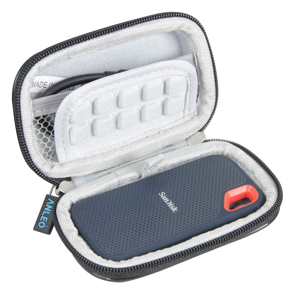 Anleo Hard EVA Travel Case for SanDisk 250GB / 500GB /1TB / 2TB Extreme Portable External SSD