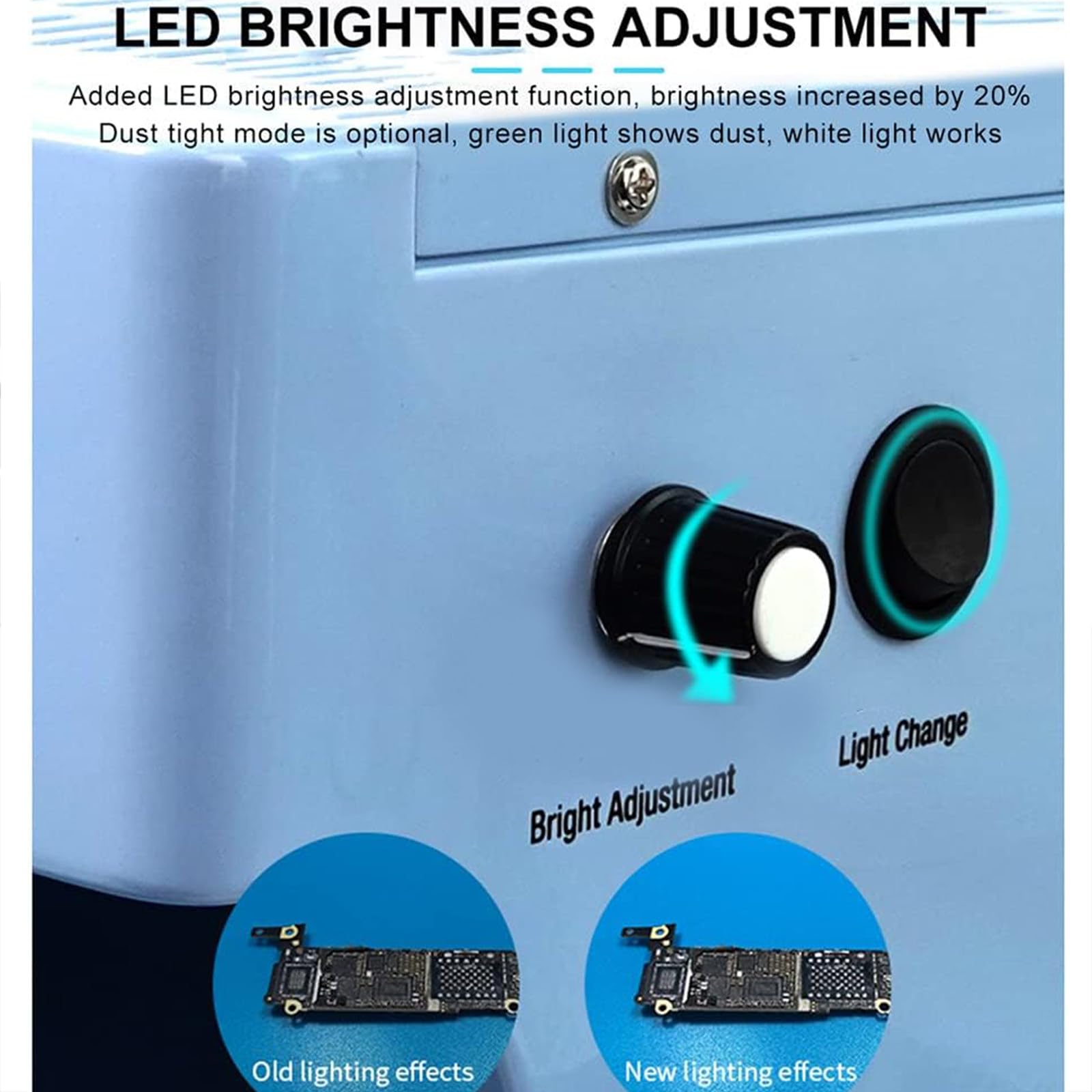 Staubfreier Arbeitstisch mit 3-Schicht-Filter für die Reparatur von Telefon-LCDs, Laminar Flow Hood Air Flow Clean Bench - Dual-Lights-Modus-Einstellung, 220 V