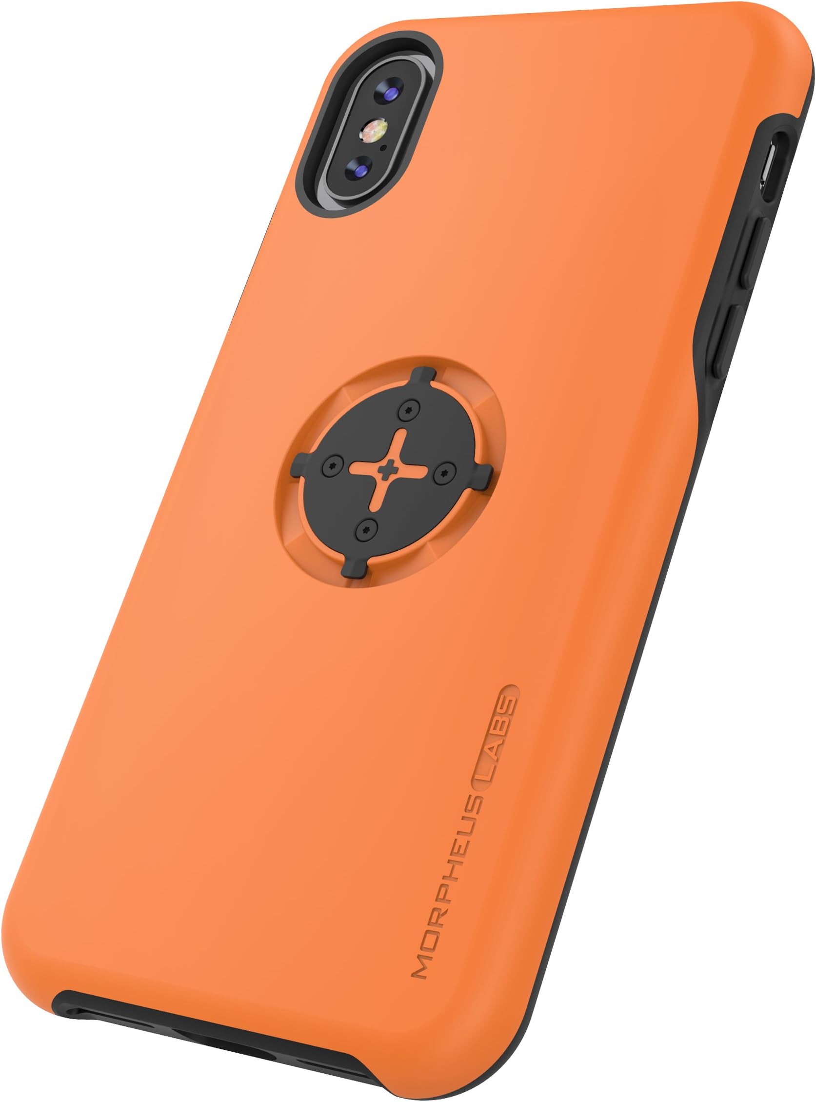 MORPHEUS LABS M4s Bike Case iPhone X/Xs / 10 Phone Cover for Bicycle (Bike Mount/Holder is not Included) [Orange]
