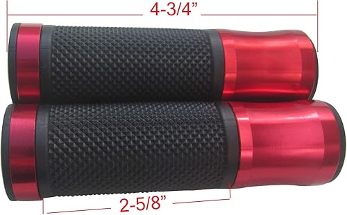 Miniatura 4 de Puños de manillar de extremo abierto rojo compatible con Kawasaki Ninja ZX11 1997