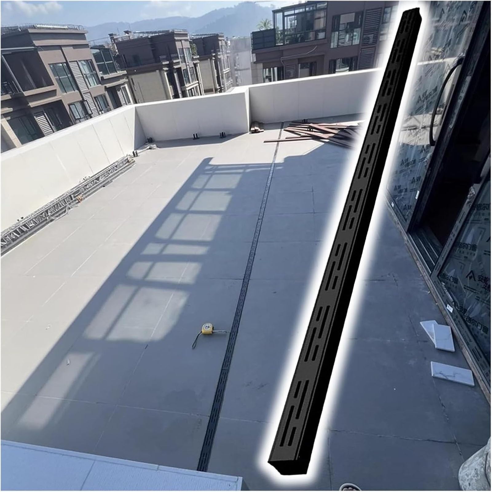 Drainage de tranchée en U architectural pour sols extérieurs