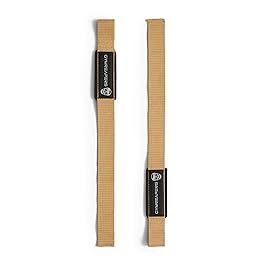 Gymreapers Lifting Wrist Straps for Weightlifting, Bodybuilding, Powerlifting, Strength Training, & Deadlifts - Padded Neoprene with 18 Cotton (Desert Tan)