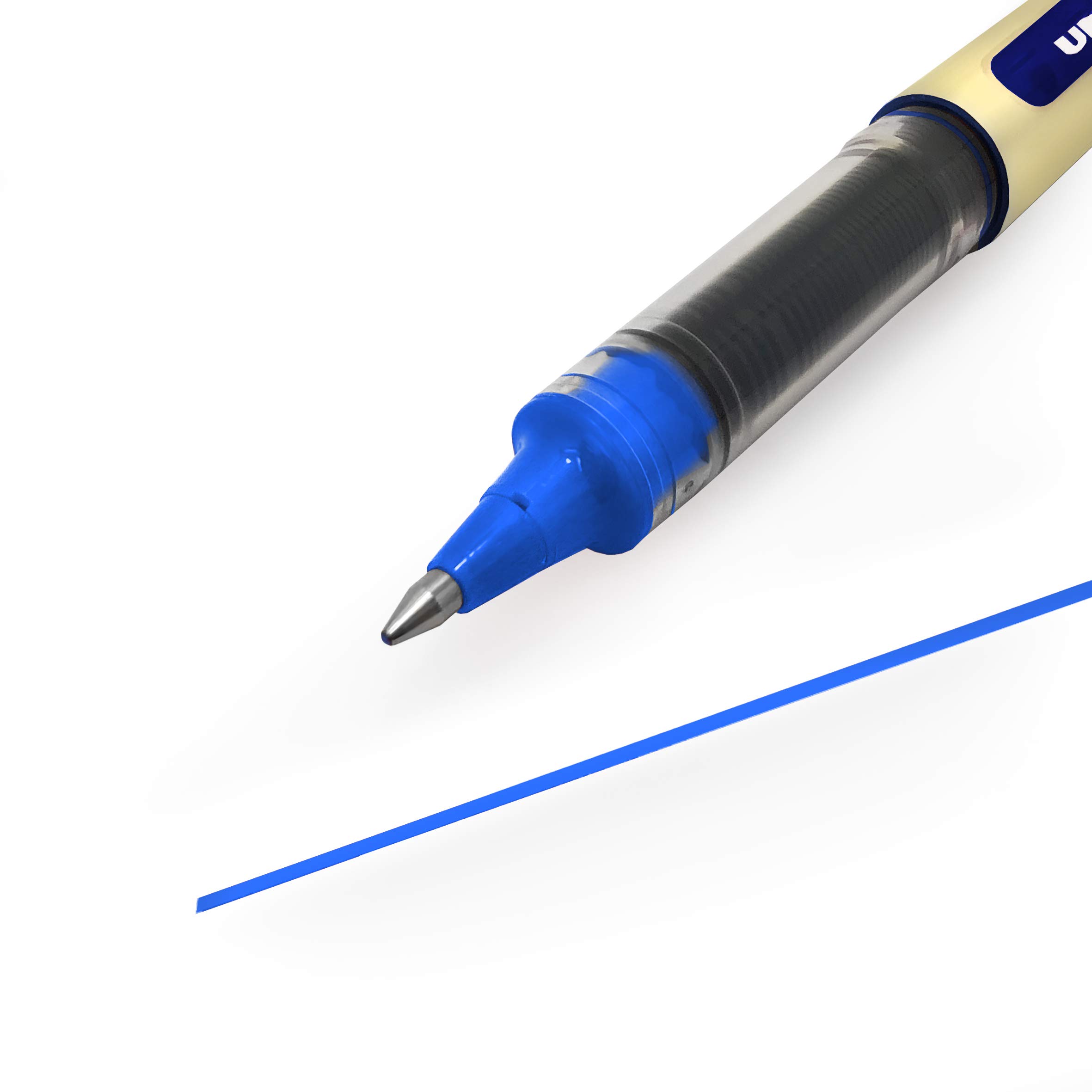 Uni-ball Eye Designer Paquet 12 Stylos Roller 0,7 Mm Bleu Clair - Encre Super Ink Permanente