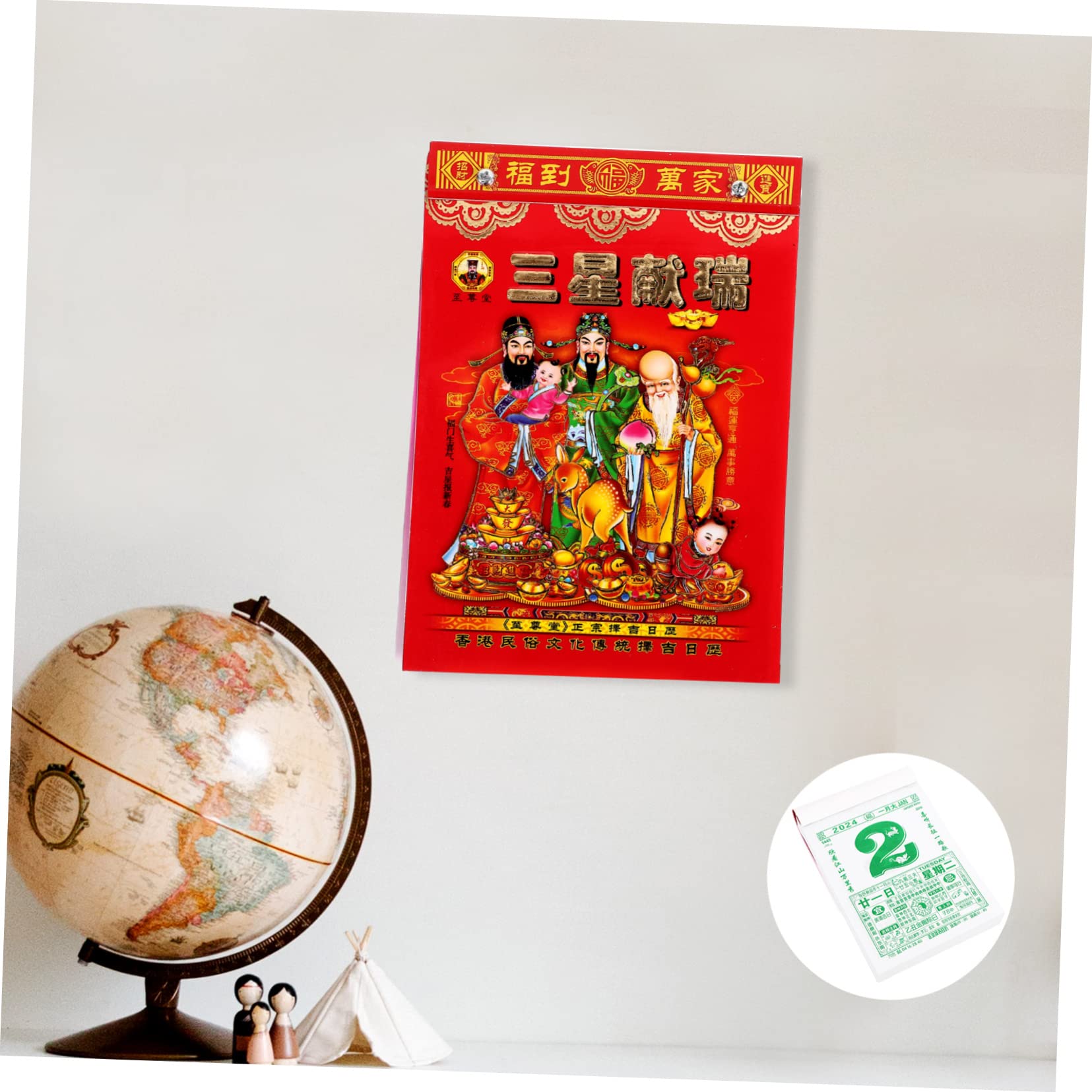 4 pezzi 2024 2024 vecchio almanacco 2024 calendario pianificatore calendario da parete giornaliero calendario da parete De Adviento calendario da parete for uso domestico calendario in carta str