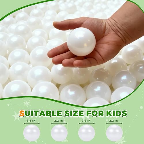 Miniatura 6 de TRENDPLAY Bolas de plástico para pozos de bolas, bolas huecas, juego seguro y emocionante, perfecto para piscinas de bebés, decoración de fiesta de