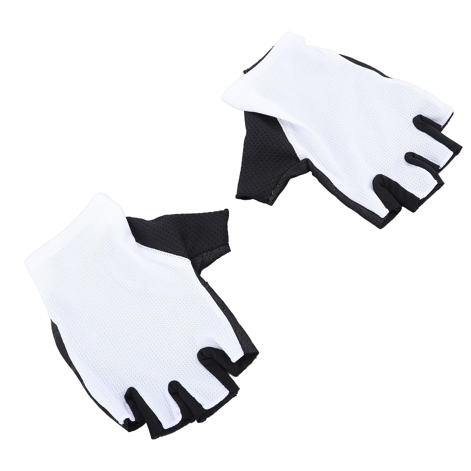 Guanti da ciclismo per uomo donna Guanti da bici mezze dita elastici e traspiranti antiscivolo con assorbimento degli urti per allenamento in bici da strada Tessuto waffle
