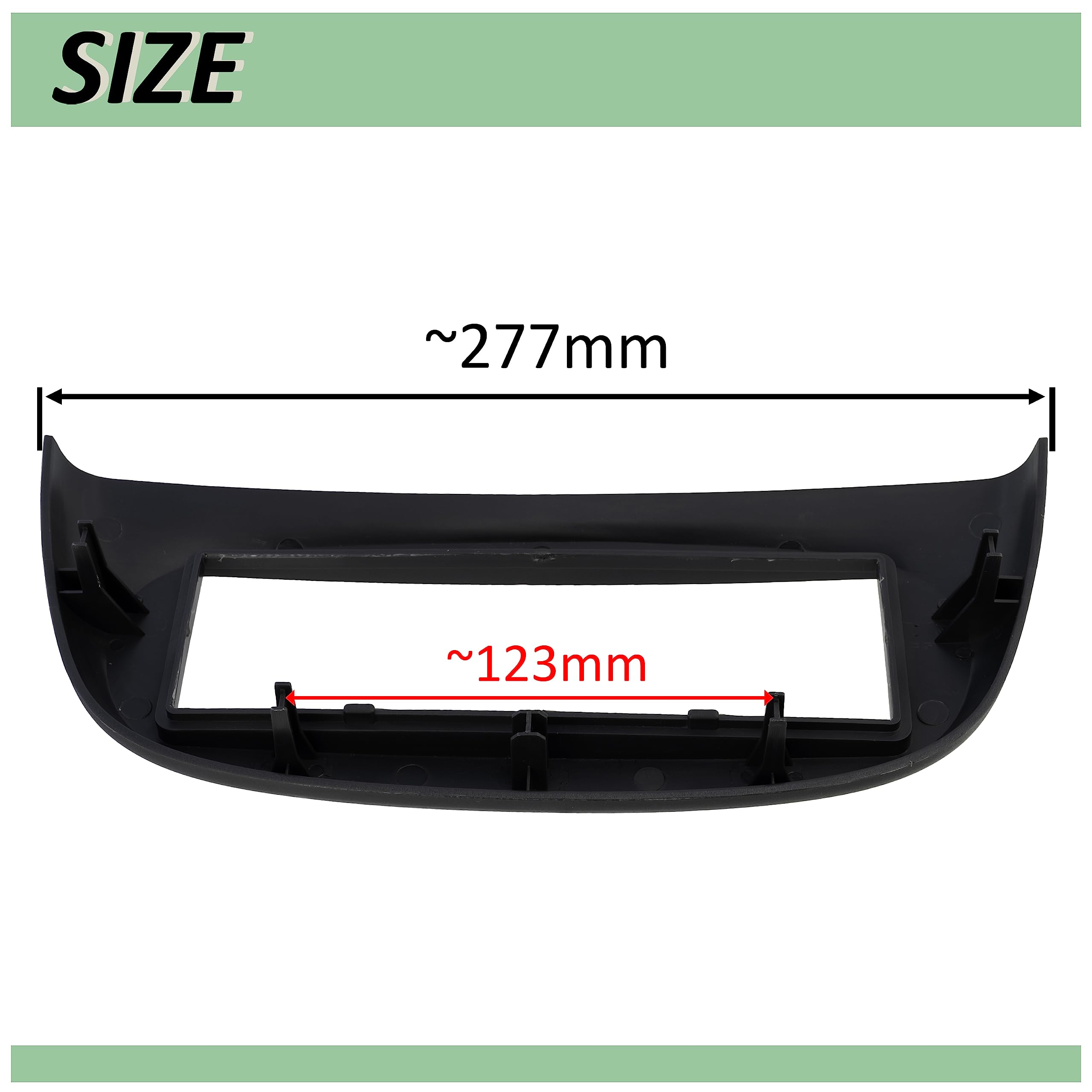 AERZETIX C11144 - Mascherina Adattatore 2 DIN Per Autoradio | Compatibile Con Renault Megane II | Cornice In Plastica