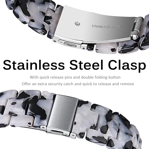 Miniatura 6 de Miimall Compatible con Fitbit VersaVersa 2Versa LiteSE, correa de resina elegante y ligera de acero inoxidable, correa de repuesto para Fitbit