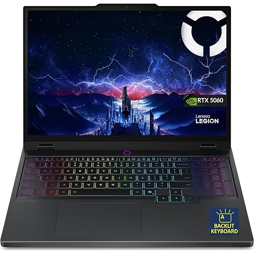 Lenovo Legion 5i, AI Gaming Laptop, Intel Ultra 9 275HX, 16" WQXGA (2560x1600)，240Hz,500 nits, 32GB DDR5,1TB SSD, NVIDIA RTX 5060, 5MP Camera,Backlit Keyboard, Wi-Fi 7, Win 11 -Gray (Renewed)