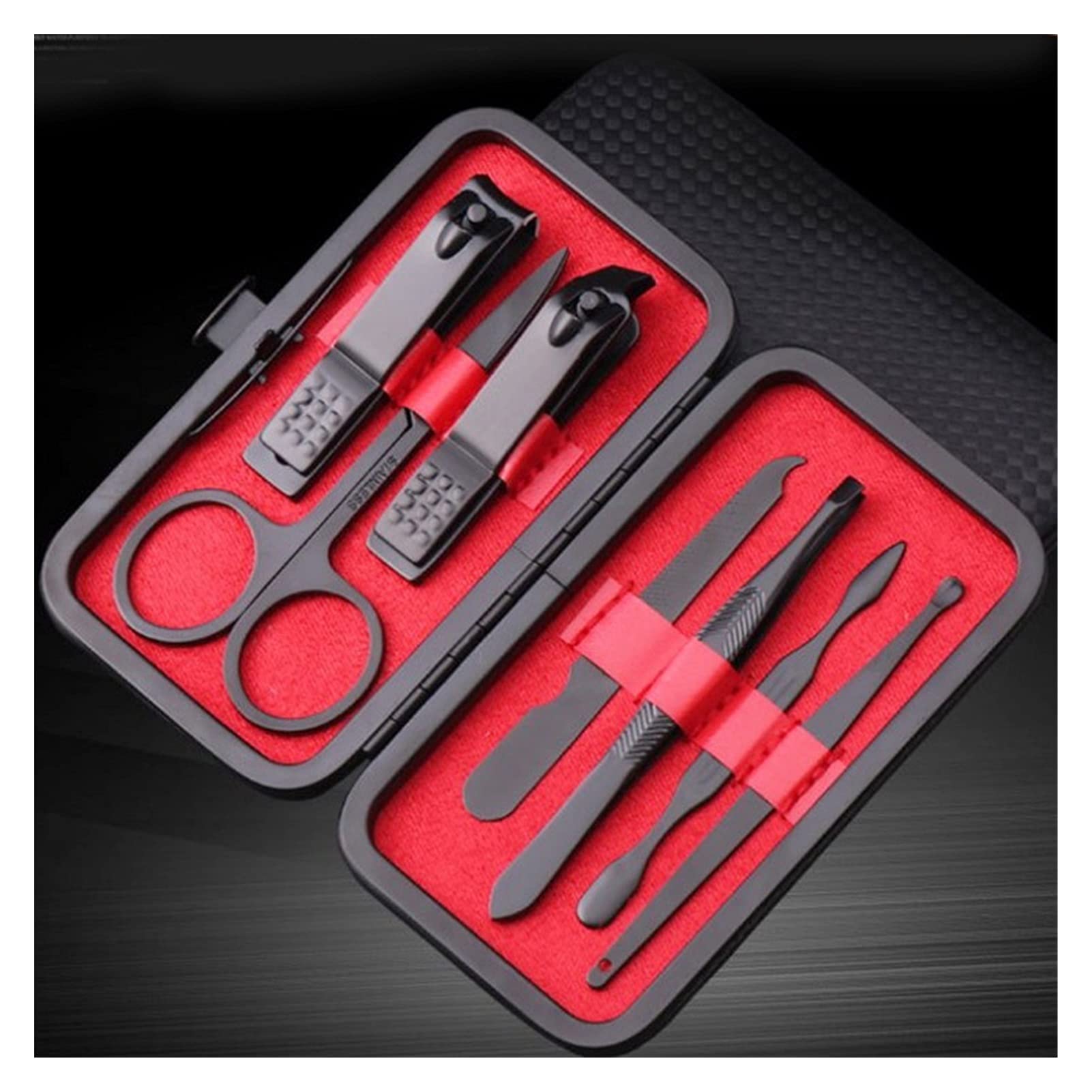 zestaw do manicure, Frezy do manicure Czarne 15 szt. Kombinacja 7 szt. Frez do manicure Narzędzia Akcesoria (Kolor: 7 frezów do manicure) (Material : 15 Manicure Cutter)