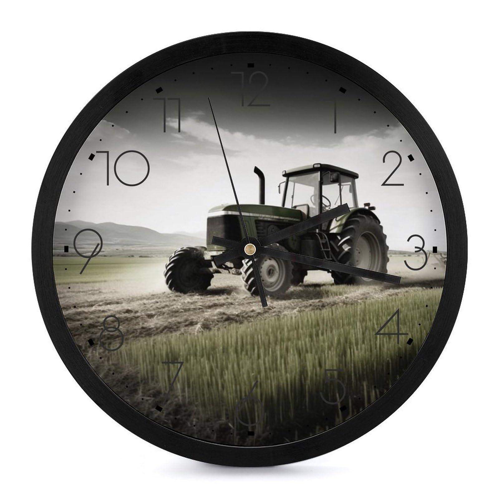 Horloge murale moderne à piles lisible pour salle de classe et salon