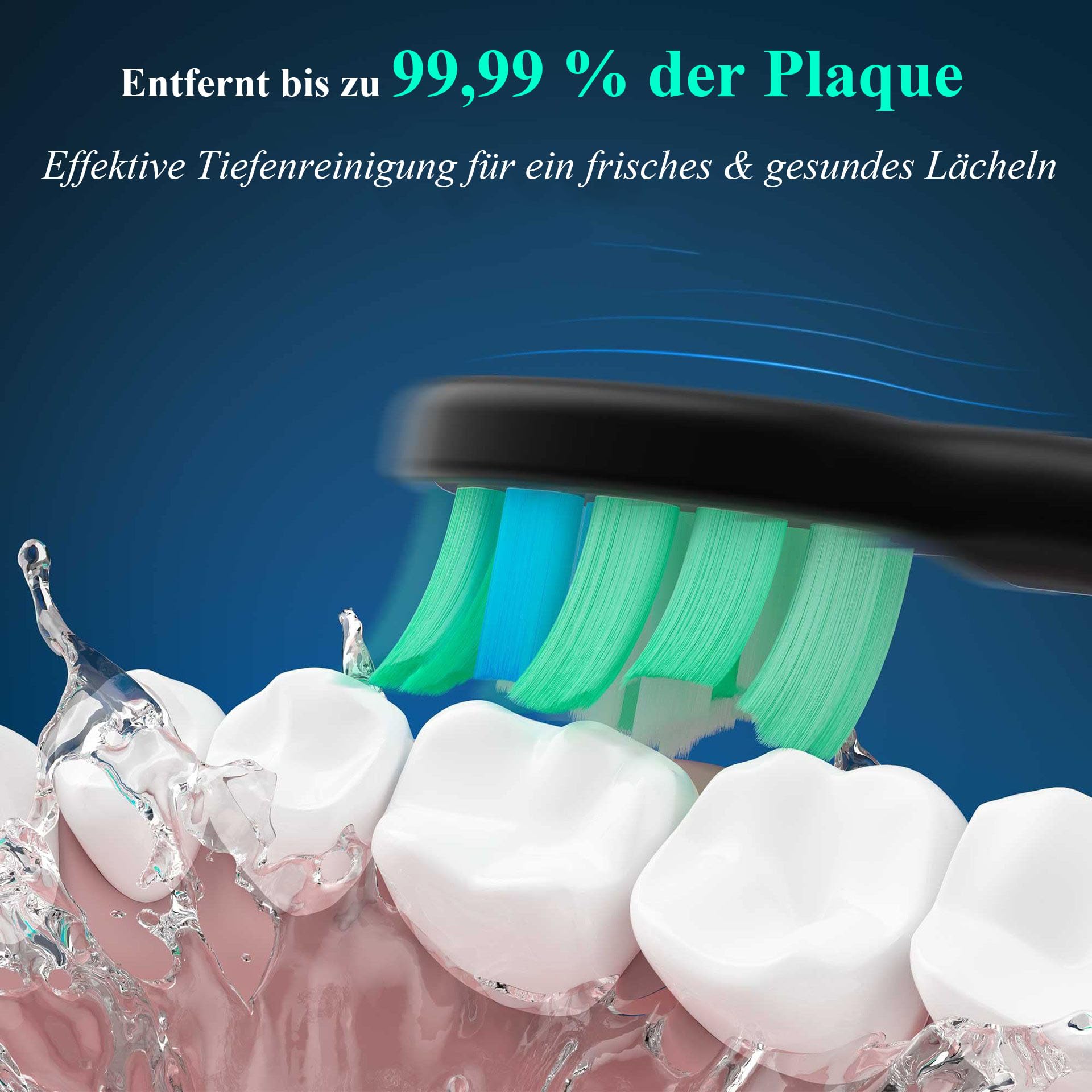 ProSonic V1 – Professionelle elektrische zahnbürste ultraschall mit Schalltechnologie für glattere Zähne und optimale Mundhygiene ultraschallzahnbürste Zahnreinigung zahnaufhellungsgerät (Weiß)