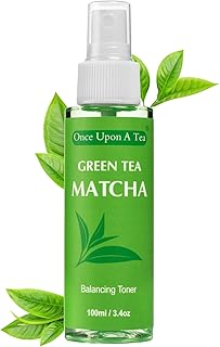 Green Tea Matcha Facial Toner, Alcohol-Free, All Natural Face Spray, Best Pore Minimizer & Calming Skin Treatment for Sens...