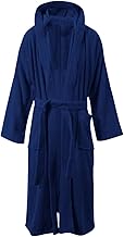 MyShoeStore Unisex 100% Luxury Egyptian Cotton Super Soft Velour Towelling Bath Robe Dressing Gowns Bathrobe Terry Towel Housecoat Nightwear Lounge Wears with Pockets and Belt