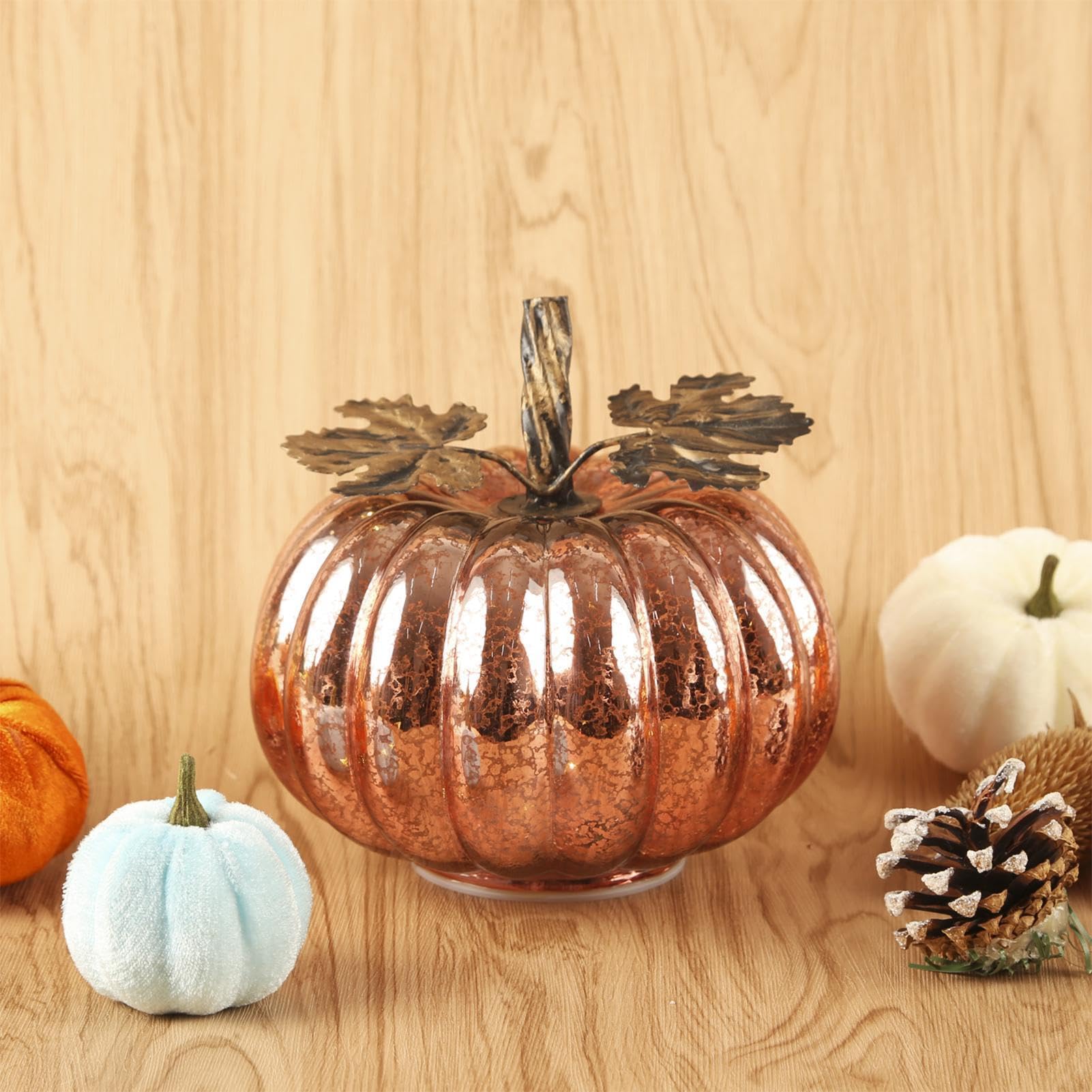 Halloween Decorazione Autunnale Per Il Ringraziamento In Vetro Con Timer