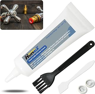 Food Grade Silicone Grease 0.7 oz O-Ring Faucet Valve Seals Lubricant Tube Waterproof Gasket Sealant Rubber Plumbing Lube Ceramic Cartridge for Home Plumbers Pool Water Filters 20g