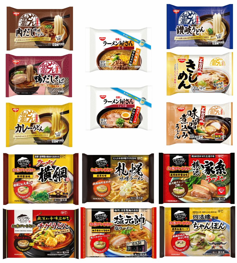 Amazon.co.jp: キンレイ水のいらない冷凍麺 具材付きに どん兵衛の