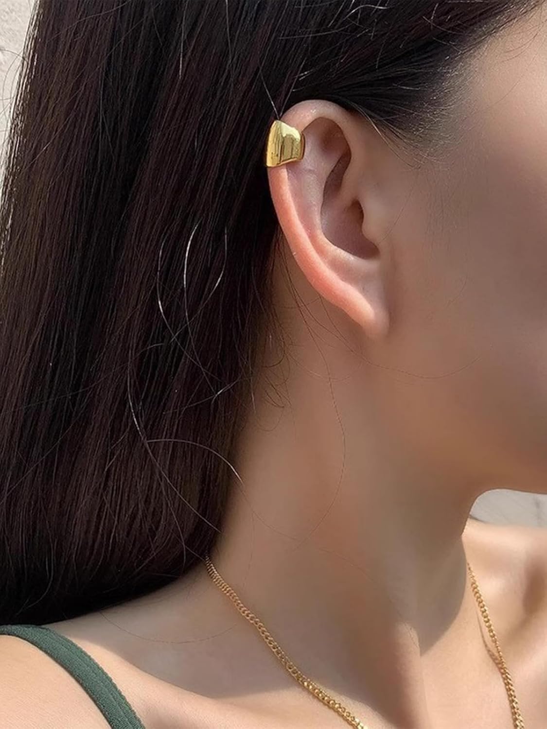 Trendy Chunky Ear Cuff Wraps for Women Non-Piercing Earrings Clip-On Huggie Hoop Fake Earrings Cartilage Cuffs Ear Cuffs Statement Stacks Jewelry for Gifts - Image 2