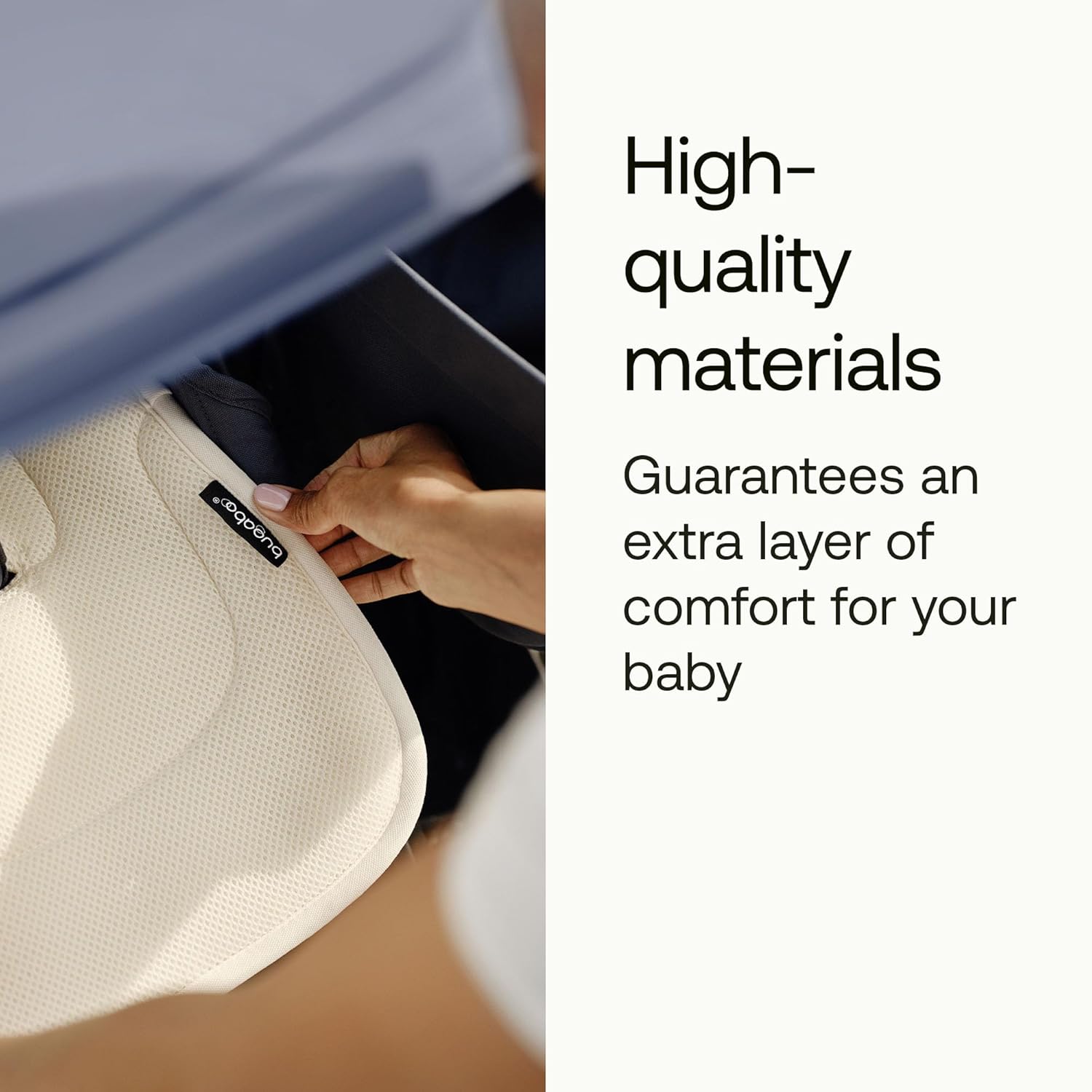 Bugaboo Dual Comfort Seat Liner Fully Reversible to Regulate Body Temperature, Compatible with All Bugaboo Strollers (Dark Cherry)