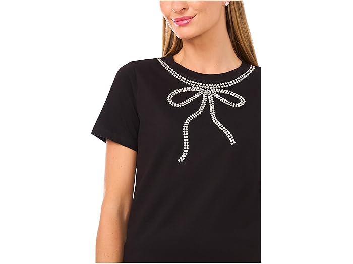 Bow Gem Trim T-shirt - Image 1