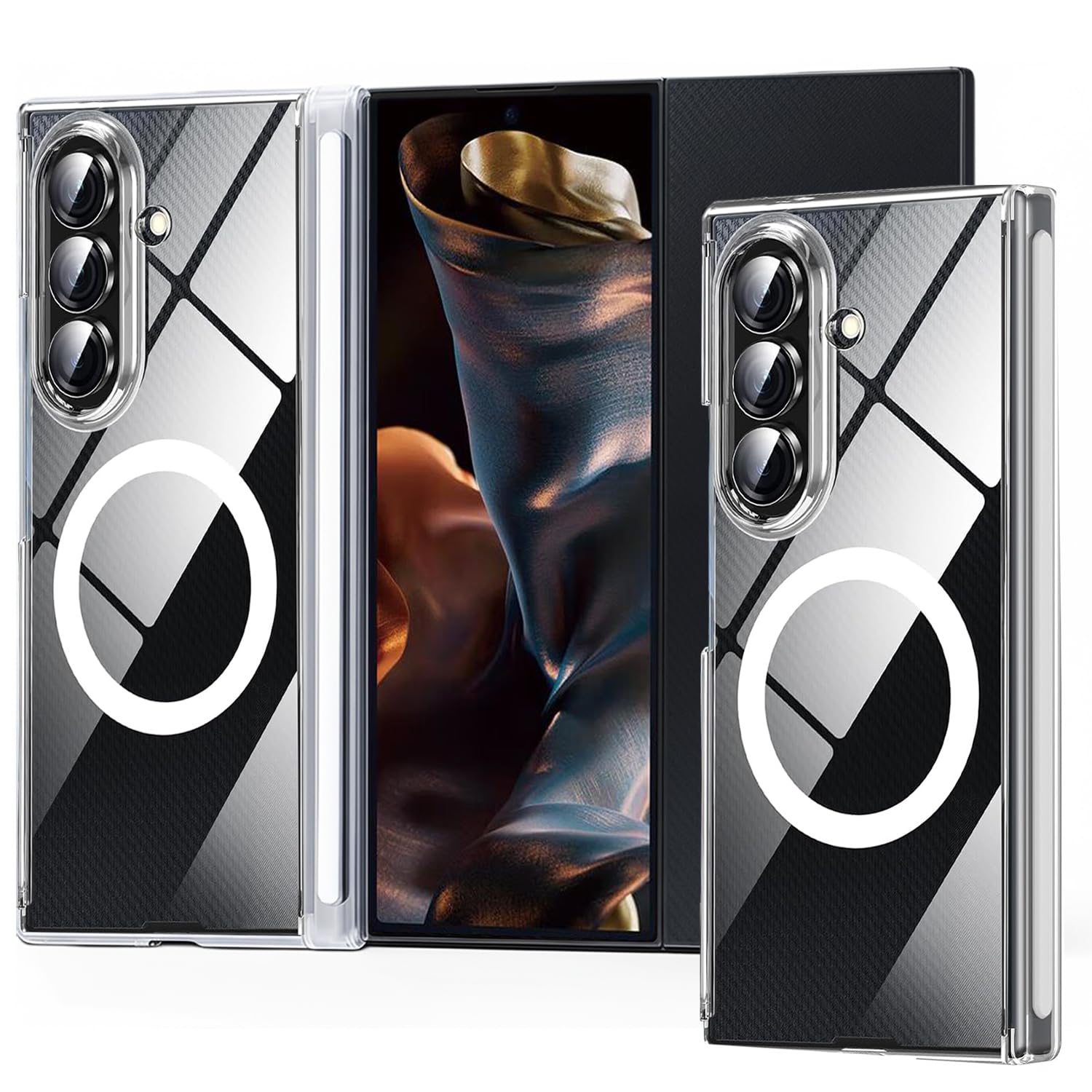 Amazon.co.jp: Samsung Galaxy Z 三つ折り磁気ケース、Samsung Z 三