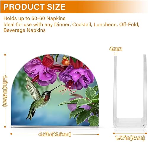 Miniatura 3 de Servilleteros de acrílico transparente para mesas de colibríes, dispensador de servilletas de pie para cocina, mesa de comedor, dispensador de papel